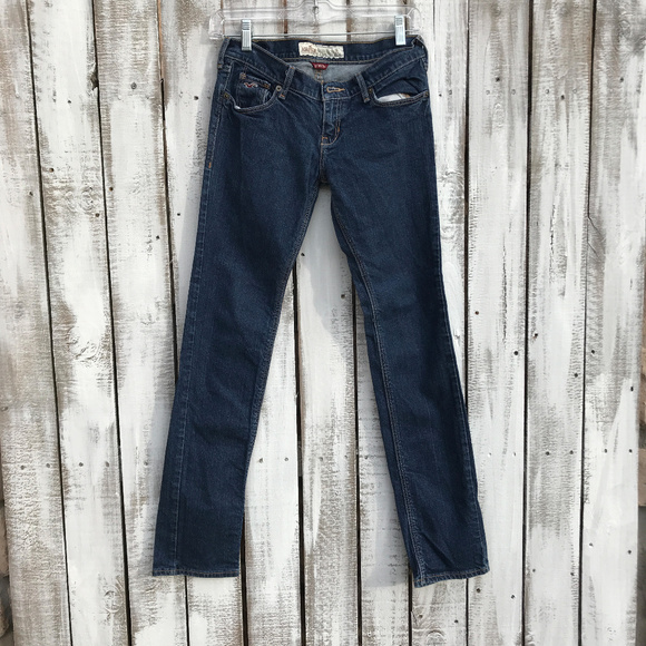 Hollister Denim - Hollister Dark Wash Skinny Low-Rise Jeans 1S